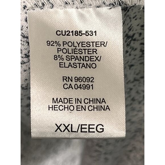 Women’s Black & White Abstract Print Blouse – V-Neck Cap Sleeve Tunic Top XXL - Picture 4 of 10